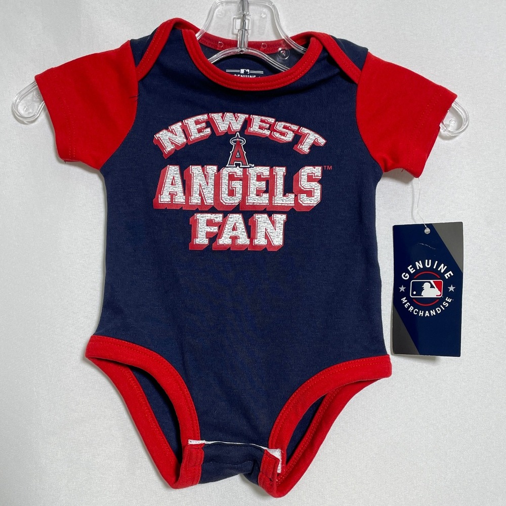 Los Angeles Angels MLB Baseball Navy Red Newest Fan Bodysuit Baby 0-3M NWT